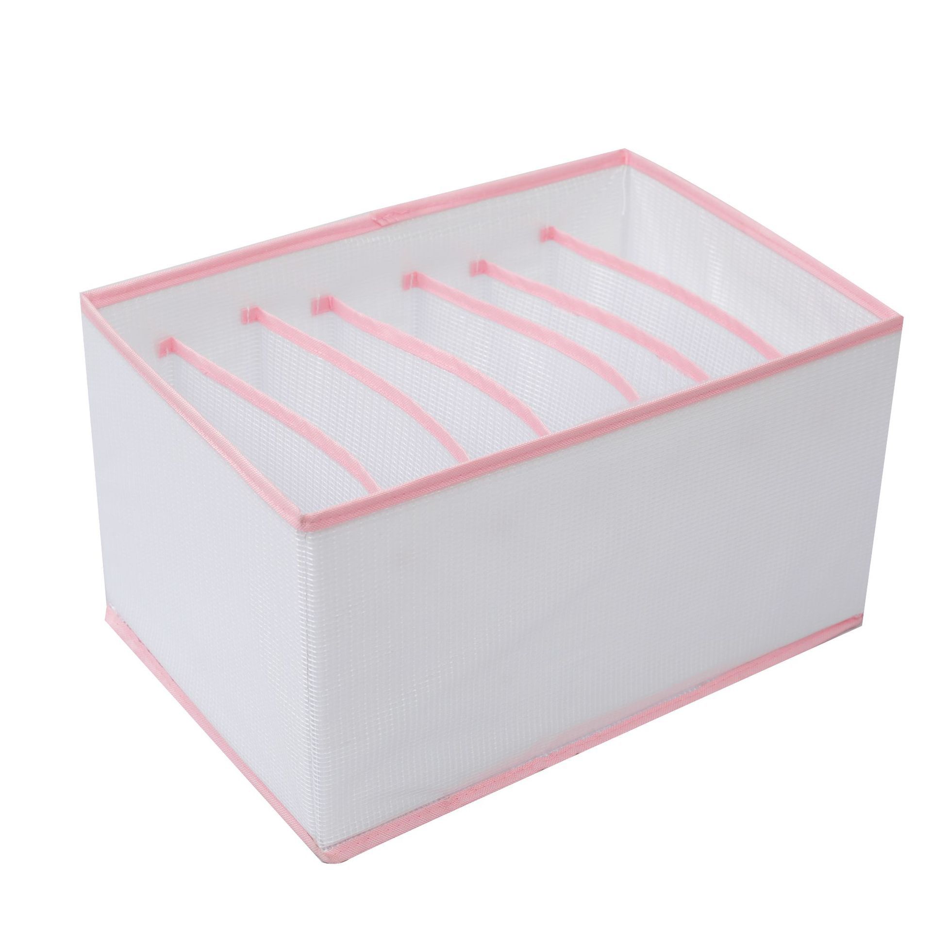 Ropa interior de malla transfronteriza pantalones caja de almacenamiento jeans cesta de almacenamiento transparente armario ropa caja de almacenamiento cajón