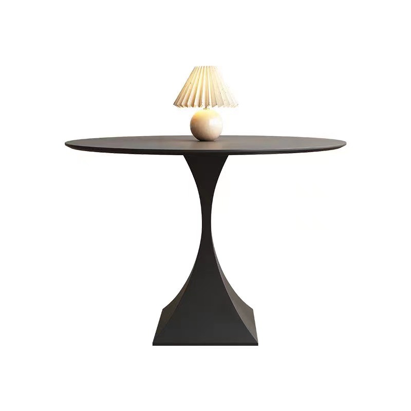 Rock placa redonda mesa de comedor delifeng pequeño apartamento restaurante mesa de comedor minimalista red rojo crema estilo silencioso blanco puro mesa de negociación