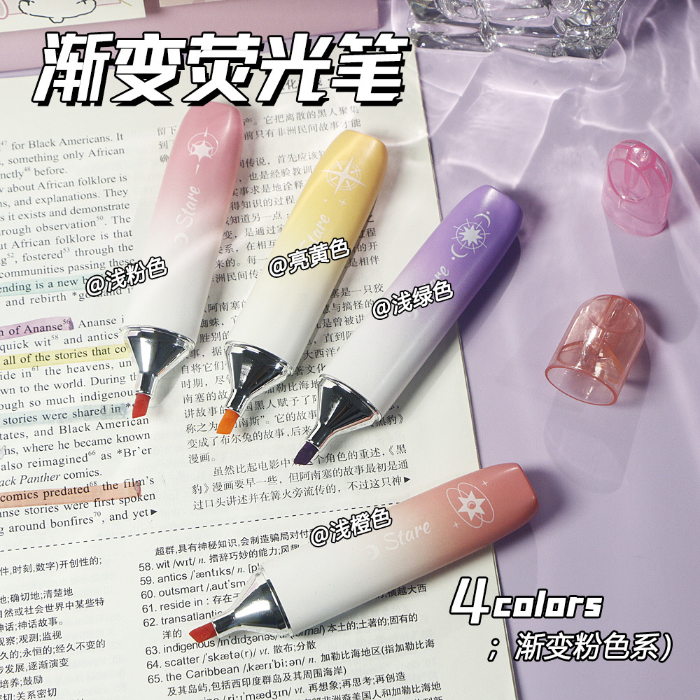 Color gradiente de protección de ojos puntero de resaltador puntero de resaltador de gran capacidad puntero de resaltador de cuchilla