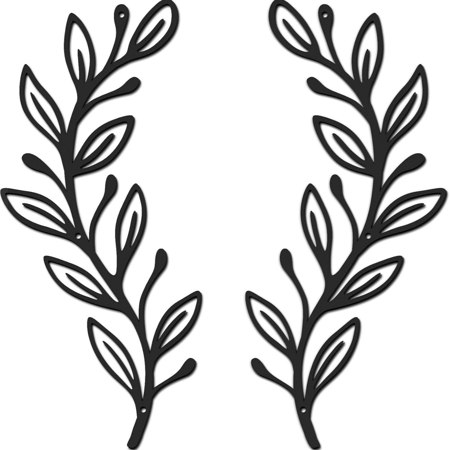 Популярное металлическое настенное украшение в виде вырезанного листа для дома, подвеска для интерьера, кросс-граничная TEMU Amazon.