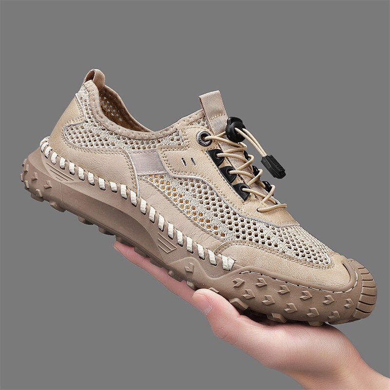 Jian Teng Sheep Clearance Sale Special Price Breathable Mesh Peep-Toe Sandals Outdoor Hiking Wading Hollow Clogs for Men