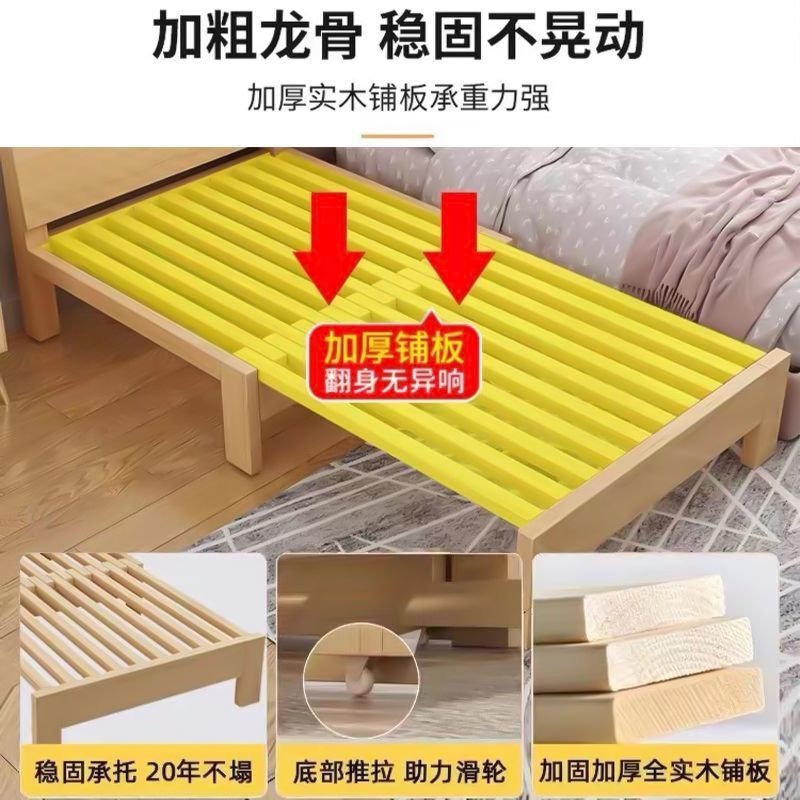 全实木抽拉式沙发床伸缩式阳台沙发床两用拼接床多功能两用抽拉床|undefined