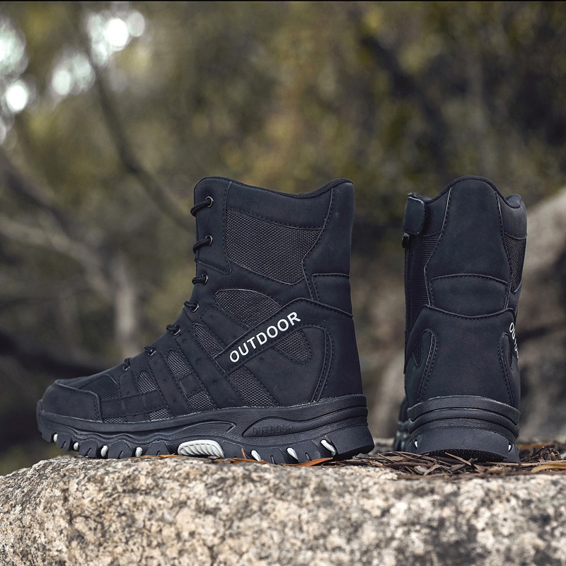 Botas de combate al aire libre para hombres, botas tácticas para hombres, botas de desierto para hombres, botas de montaña para hombres, botas de campo para hombres, zapatos de hombre resistentes