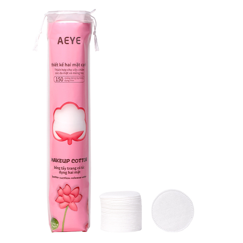 AEYE redondo sándwich de algodón cosmético 150 piezas de doble efecto de algodón cosmético de eliminación de maquillaje de Vietnam exclusivo VN A002