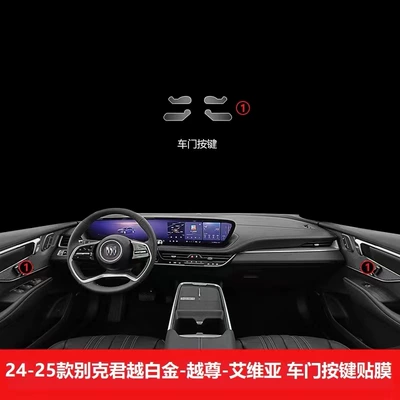trim film, and a complete set – Car interior film - car-door-button