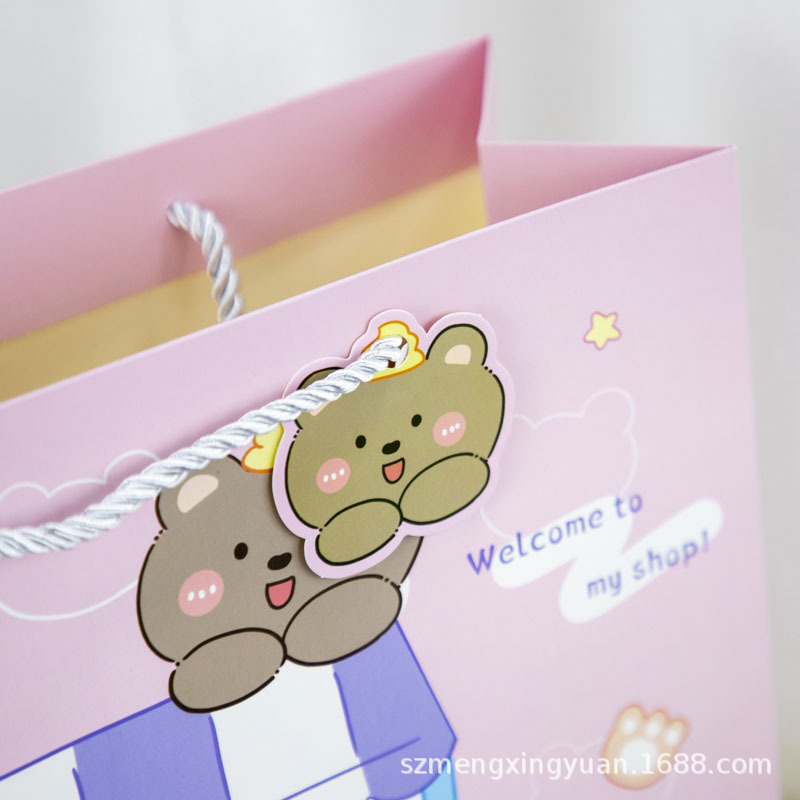 Nueva Etiqueta de dibujos animados Lindo bolso del Día DE LOS NIÑOS regalo cumpleaños caja ropa bolsa embalaje