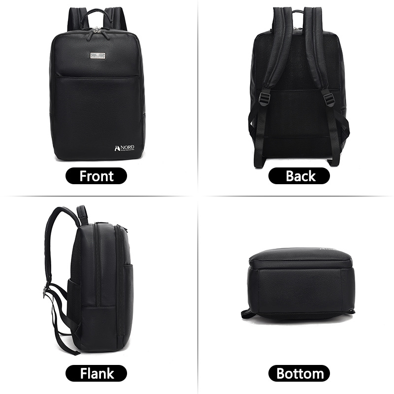Charme Black Business Laptop Backpack For Men Large Capacity_voghion.com