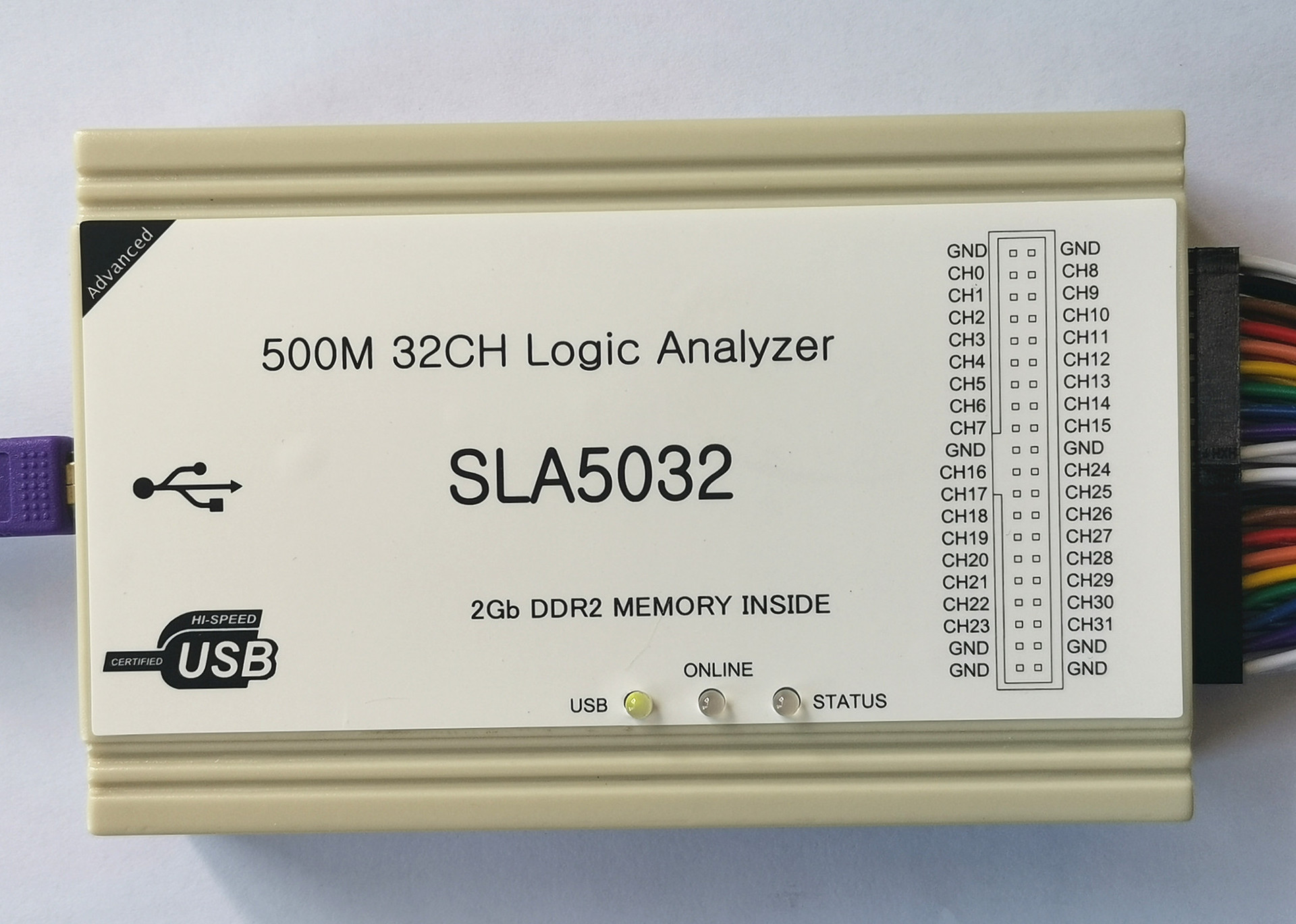 SLA5032 新版本 500M 32通道 逻辑分析仪
