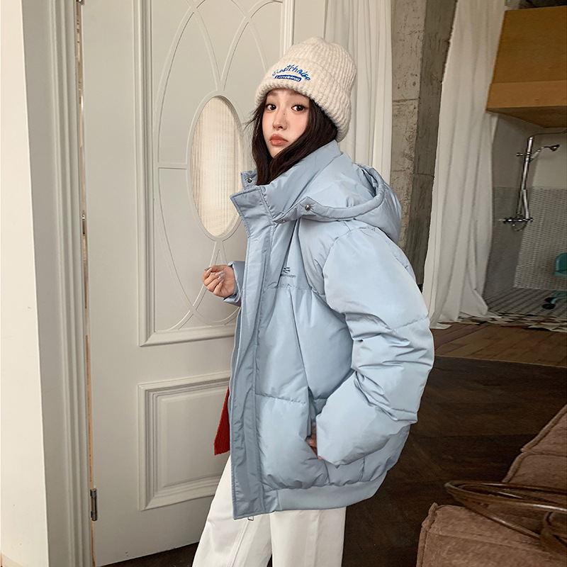 Corea del Sur gruesa ropa de algodón de pluma de invierno 2025 nuevo tipo de ropa de pan estudiantes abrigo de algodón suelto chaqueta de algodón cálido abrigo de moda image 4