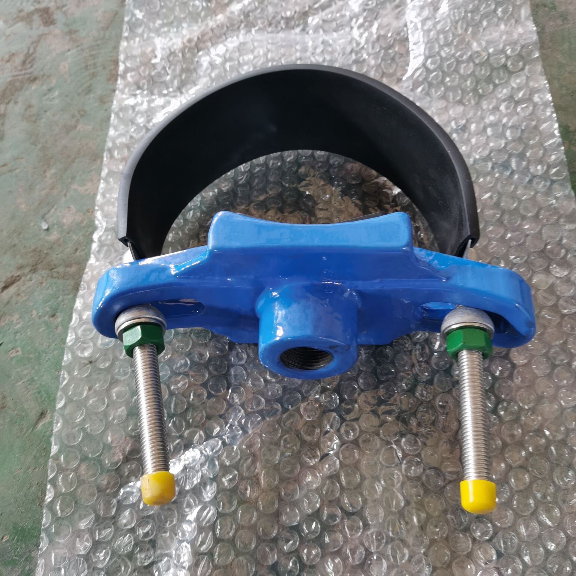 球墨铸铁马鞍分水卡子马鞍丝口小管卡内丝广范围管道分流管夹