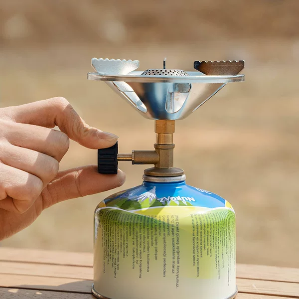 NURGAZ Outdoor Portable Stove Camping Windproof Integrated Picnic Stove LPG Stove Outdoor Fierce Stove