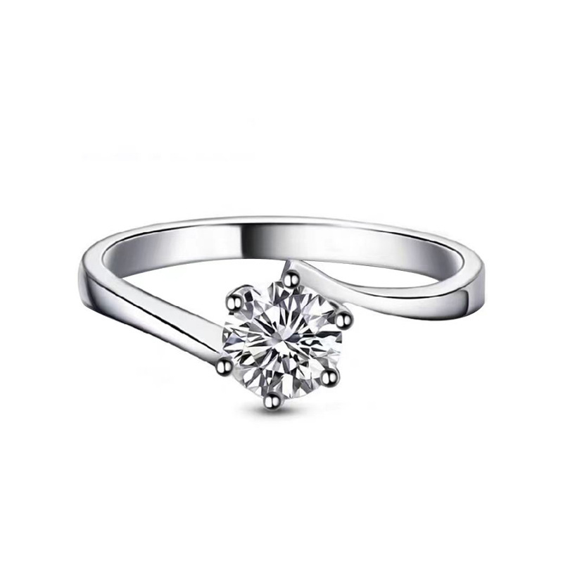Moissanite Titanium Steel Ring Women, Unique Design, New Style, Light Luxury Ring, High-end Feel, Holiday Gift For_voghion.com