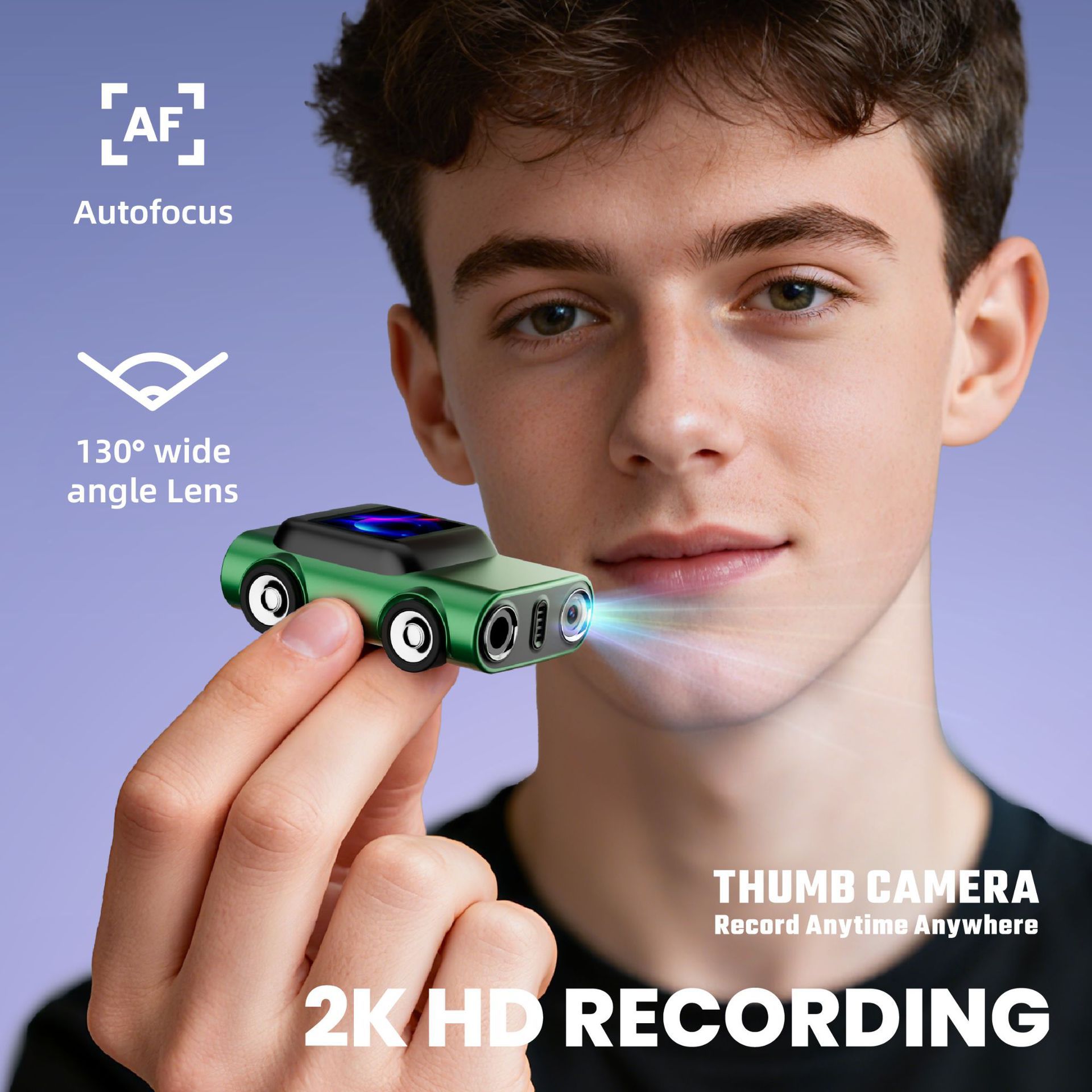 Cross-Border G5 Thumb Camera Student Party 2K Small Camera Portable Retro Photo and Video High-Value Small Camera