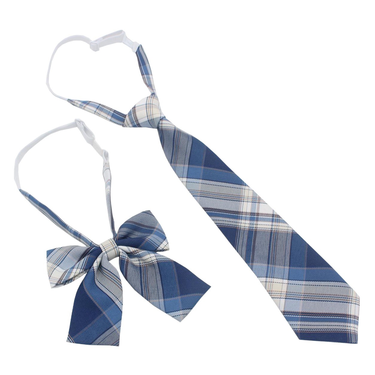 En stock japonés estilo universitario estudiante Plaid tie traje de marinero libre JK uniforme corbata pajarita para hombres y mujeres traje