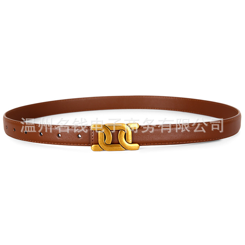 Cinturón de cuero, jeans para mujer, decoración de cinturón, vestido, traje, suéter, accesorios ins2024 nuevo