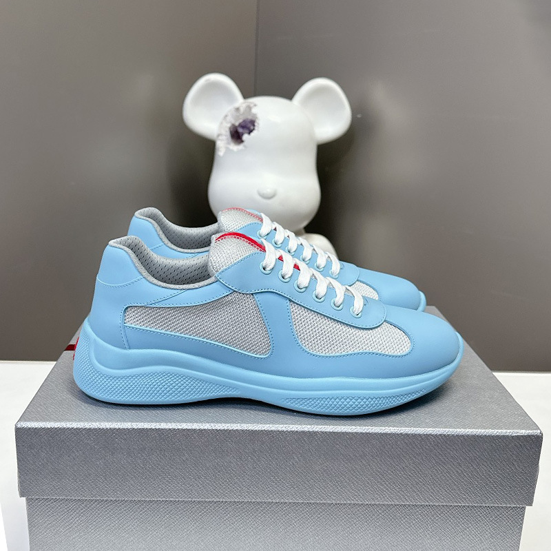 In-Stock Americas Cup P Home Rubber Casual Sports Trendy Men's and Women's Cross-Border Dad Shoes Genuine Leather Patent Leather