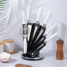 不锈钢刀具 厨房菜刀家用厨用刀8件套礼品套装 厨房礼品厂家批发