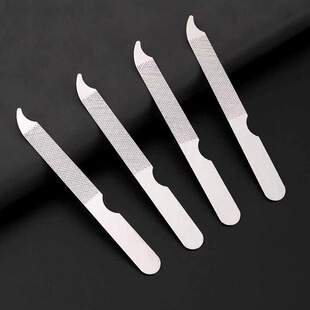 Stainless Steel Nail File Grinding Strip Nail Maker Double-sided Sand Strip Rub Household File Manicure Nail Tool suit