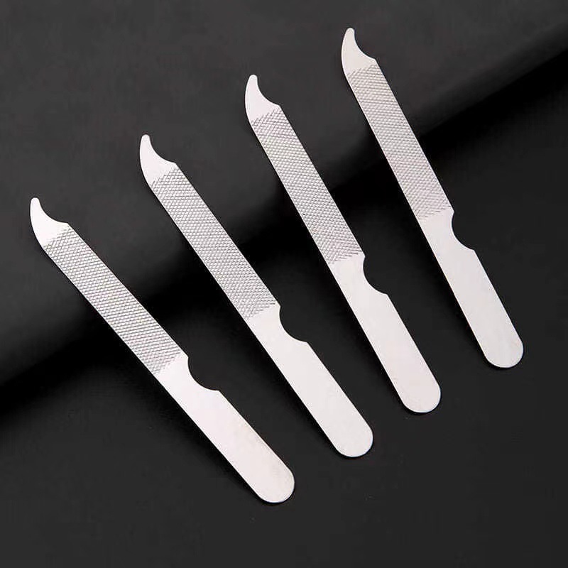 Stainless Steel Nail File Grinding Strip Nail Maker Double-sided Sand Strip Rub Household File Manicure Nail Tool suit