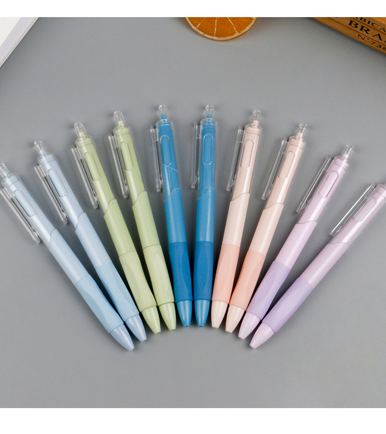 Minimalist Candy Color Push-type Gel Pen display picture 3