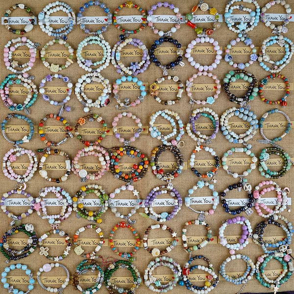 Wholesale Jingdezhen Ceramic Bracelet Bracelet Not Fading Women's High Sense New Chinese Style All-match National Style Jewelry Bracelet