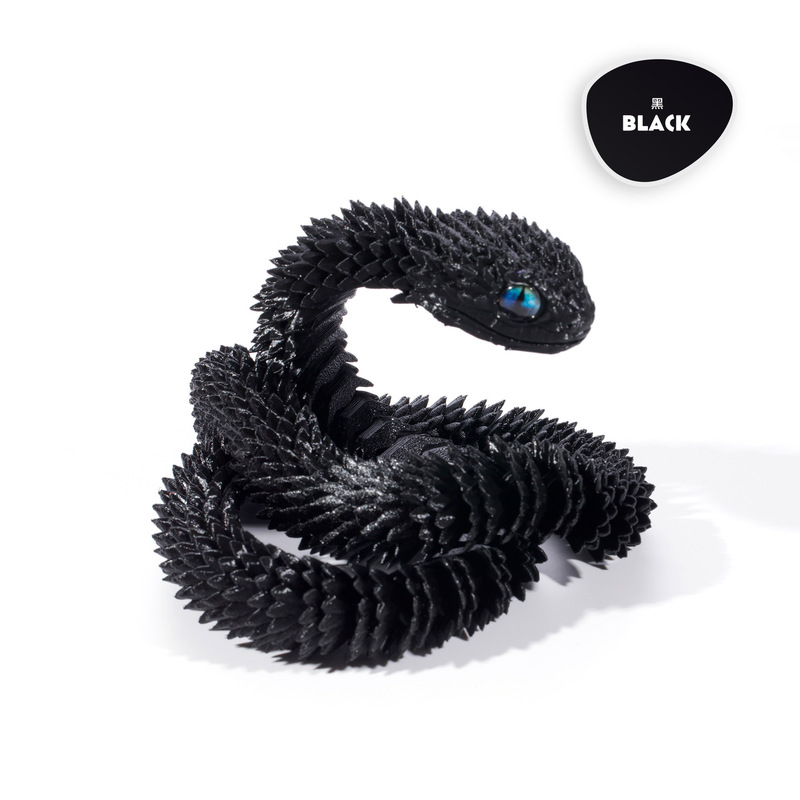 3d打印蛇蝰蛇玩具蛇蛋套装手办摆件可活动关节动物模型3D打印玩具|undefined