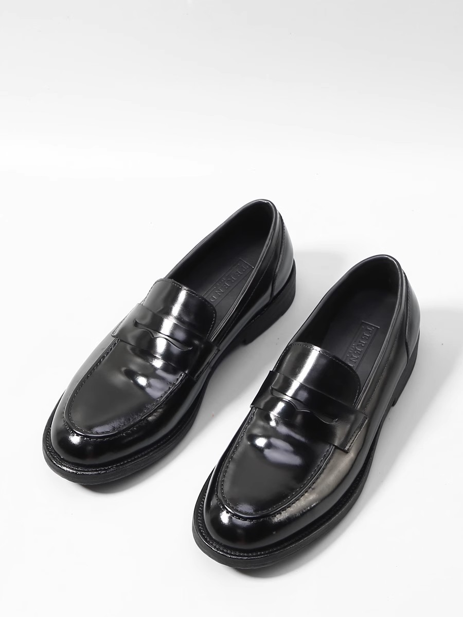 Leather outsole loafers a slip-on wedding shoes Fashion low luxury men's shoes_vogvips.com