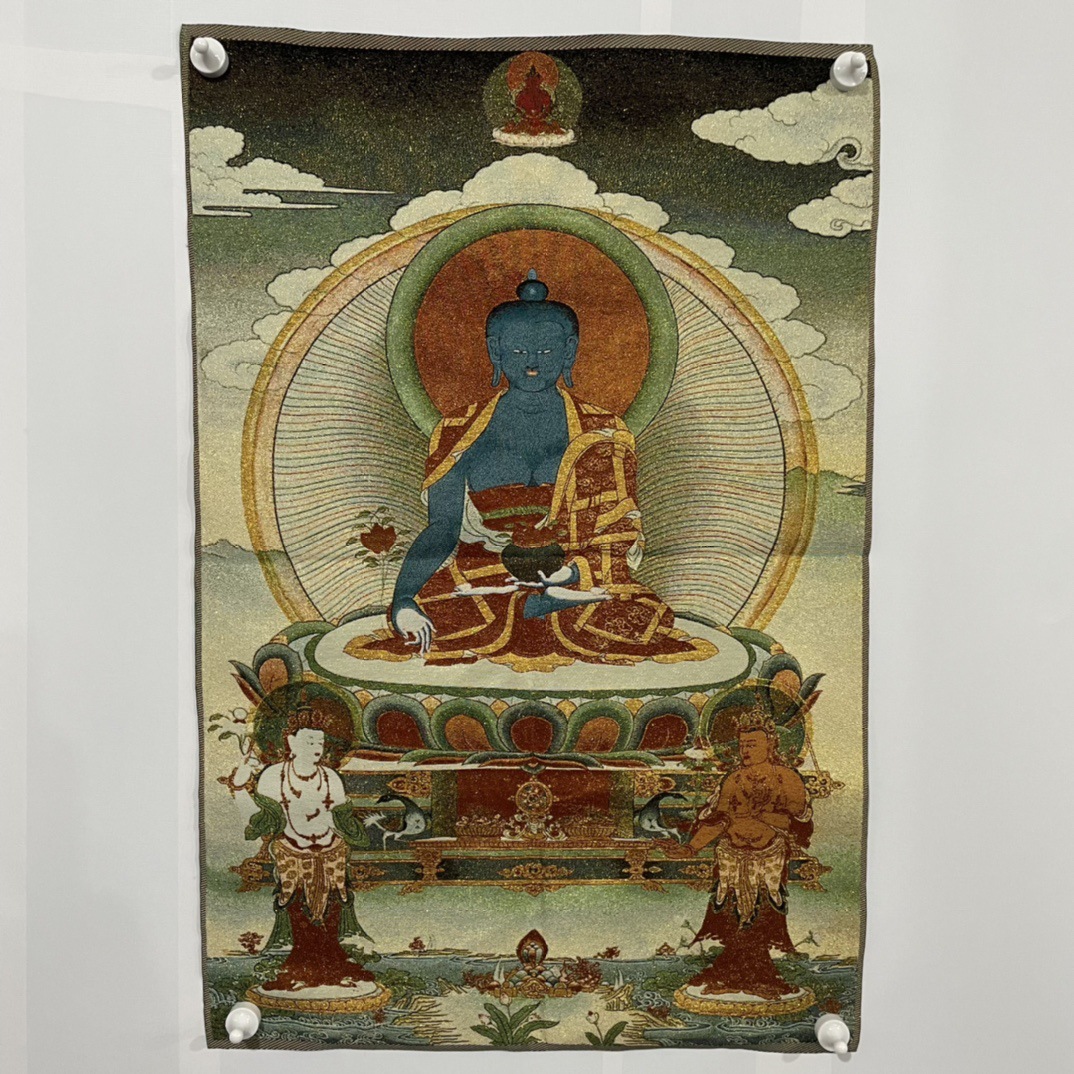 Thangka 자수 의학 마스터 부처 (125172)