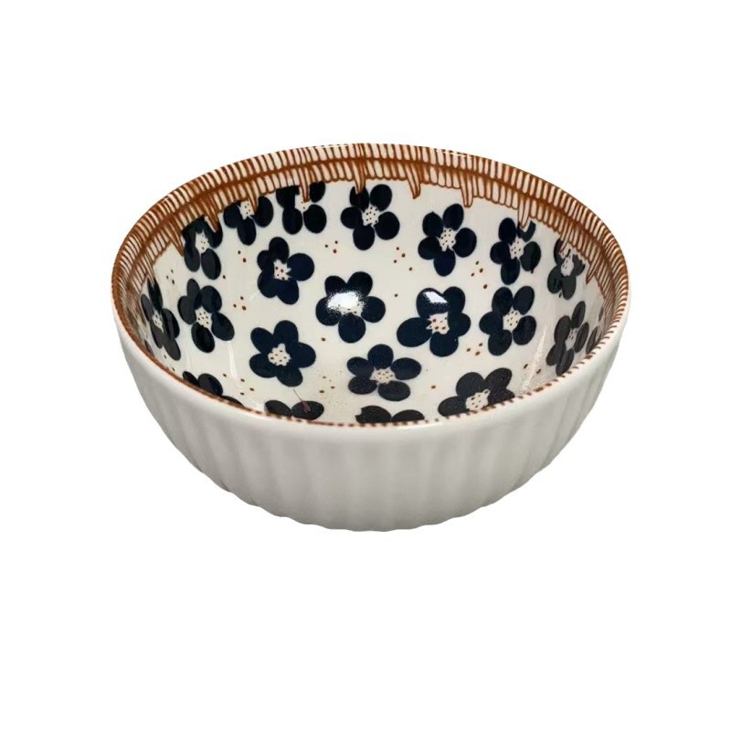 Tacos de cerámica de estilo japonés, cuenco de arroz retrógrado, cuenco de desayuno, postre, cuenco de arroz, cubiertos de color esmaltados