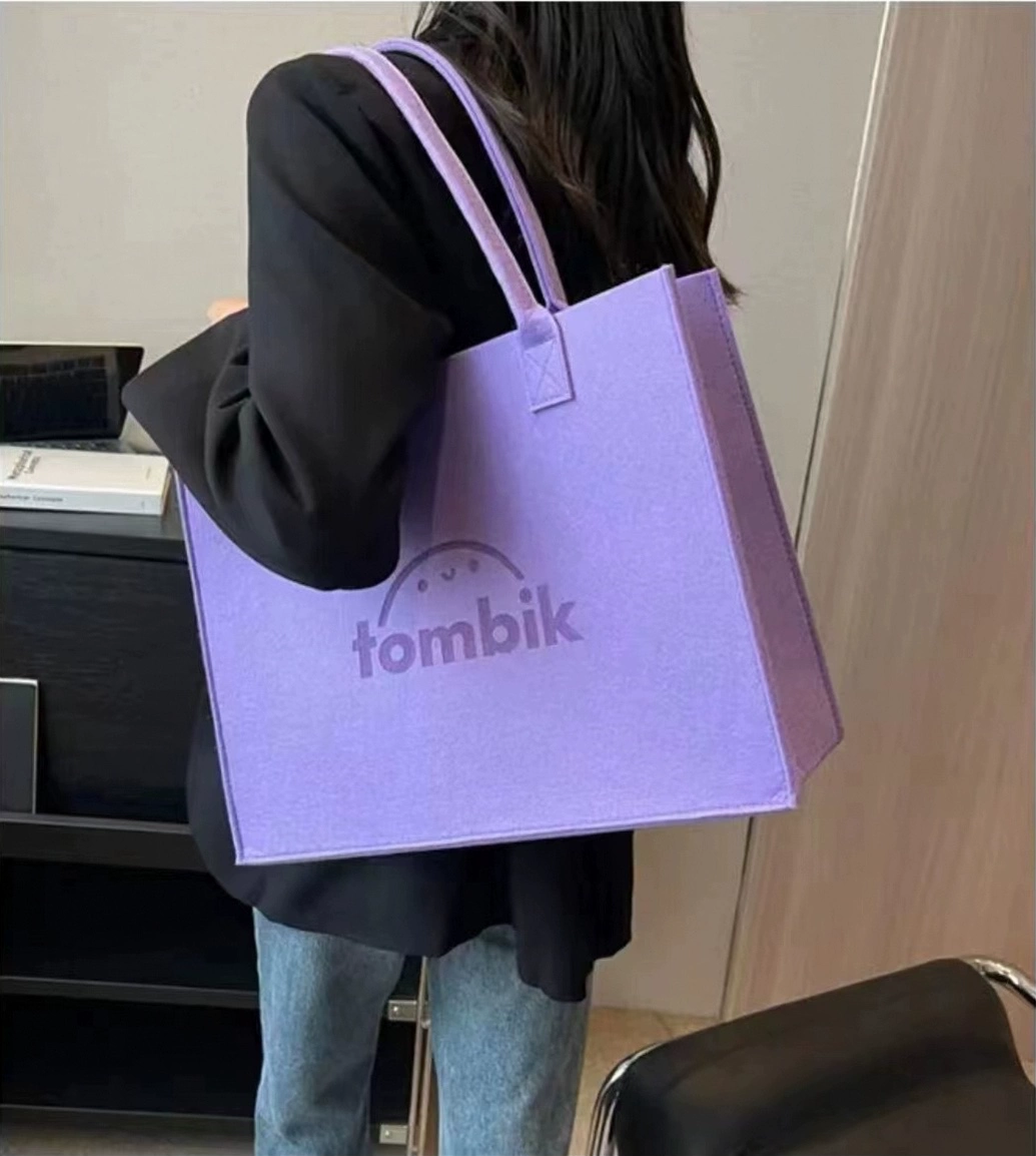 Сумка для женщин 2023 Новая Большая емкость пригородная сумка для покупок модная ручная войлочная сумка Подарочная сумка