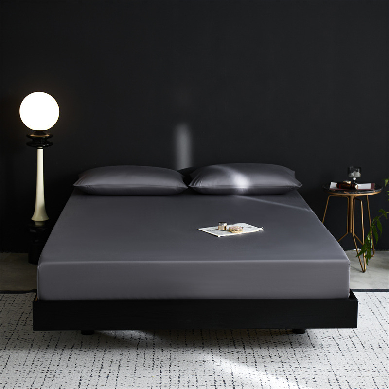 Hotel de lujo ligero de siete estrellas soporte de alta gama algodón de lana larga cama de algodón cubierta de protección de colchón cubierta antideslizante tres piezas