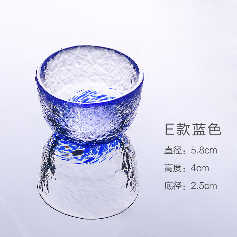 Venta directa de fábrica nuevo color gota de agua vidrio sola taza de té creativo japonés té Kung Fu juego de té maestro sola taza