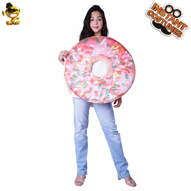 De Halloween de Los Niños los hombres y las mujeres divertido juego rol donut Impresión digital traje COSPLAY ropa rendimiento