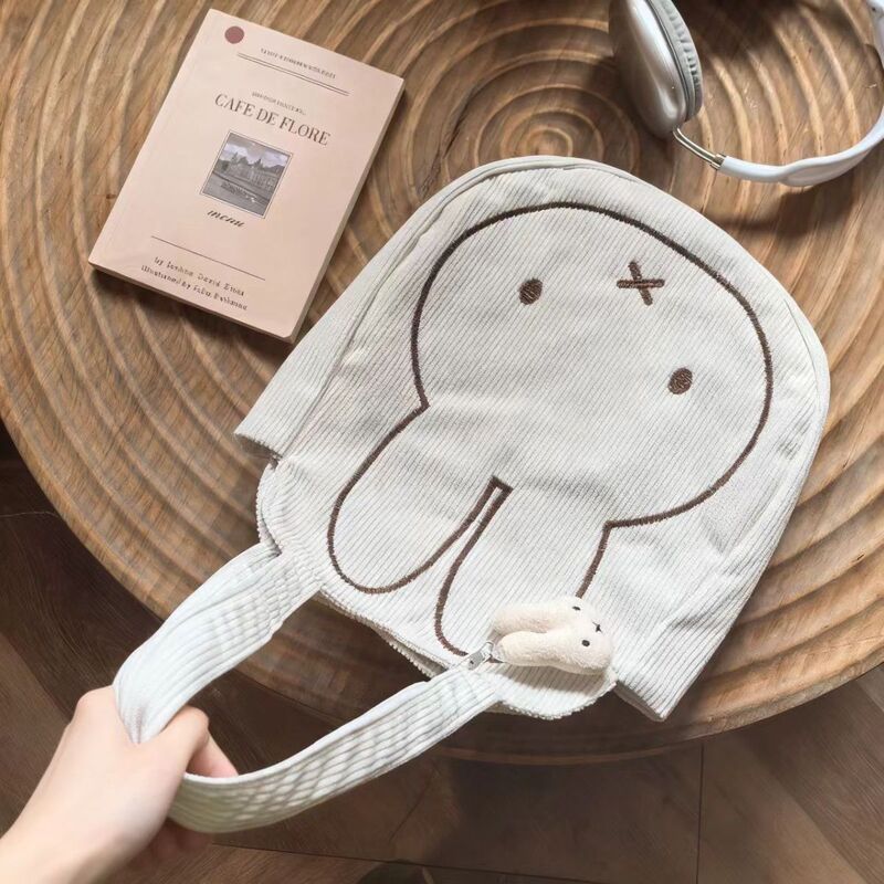 2026 New Cute Miffy Canvas Bag Summer Versatile Shoulder Bag for Women Large Capacity Printed Commuter Handbag 2026 New Cute Miffy Canvas Bag Summer Versatile Shoulder Bag for Women Large Capacity Printed Commuter Handbag