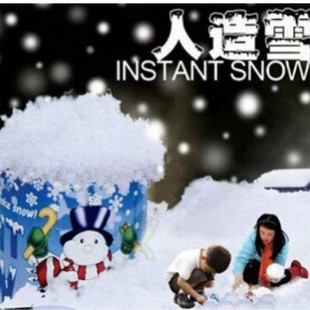 Creative Christmas Shape Snow Artificial Snow Powder Pinch Snowman Window Add Water Expansion Simulated Snowflake Landscaping Fake Snow