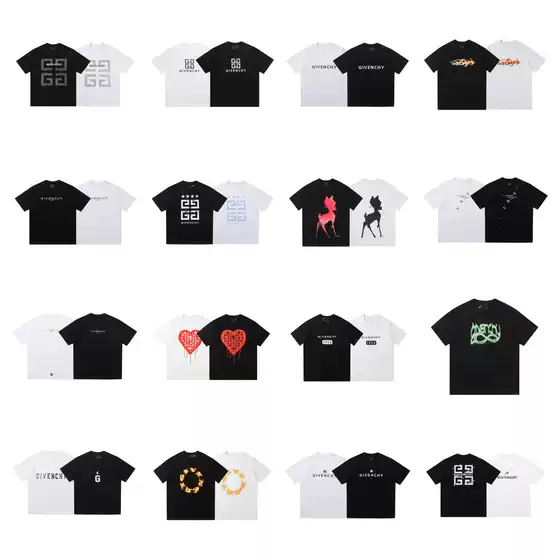 25Ssj Home Printed Logo Round Neck Loose Pure Cotton Short-Sleeved Casual Fashion T-Shirt for Men and Women with Trendyy Printing