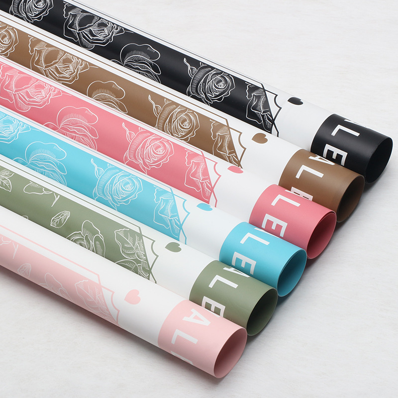 Huaxi Rose Garden flores papel de embalaje impermeable ramo de flores material de papel floral floristería bricolaje embalaje floral