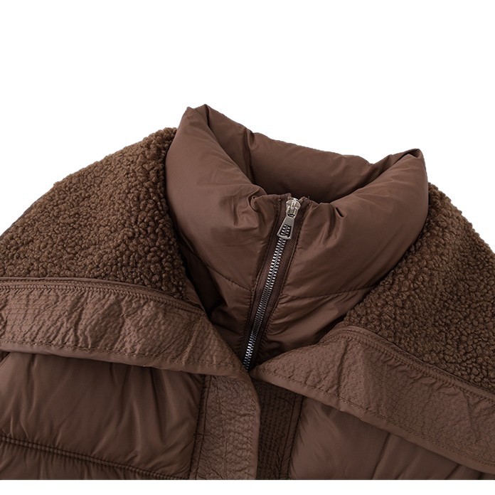 Trajes cortos de pan de pluma de algodón para mujeres invierno 2025 nuevo hombre pequeño engrosado cordero empalme chaqueta de algodón image 6