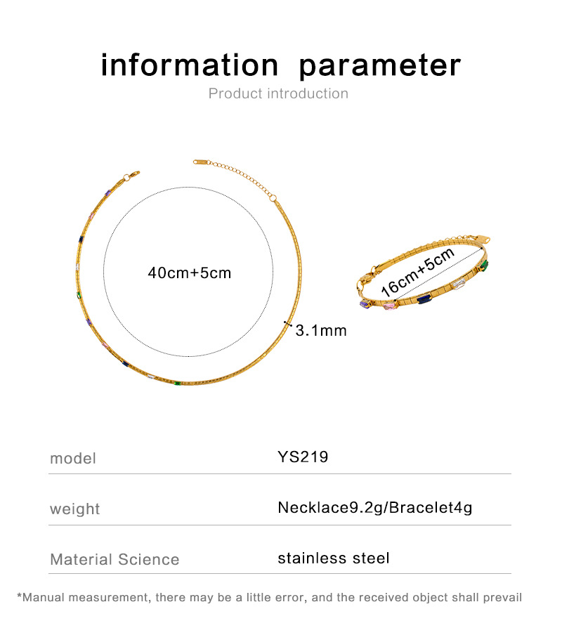 Simple Style Geometric Titanium Steel Plating Bracelets Necklace 1 Piece