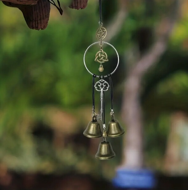 Cross-Border Witch Wind Chimes Celtic Amulets Witch Wind Chimes Home Door Handle Window Sill Decoration Hanging Ornaments