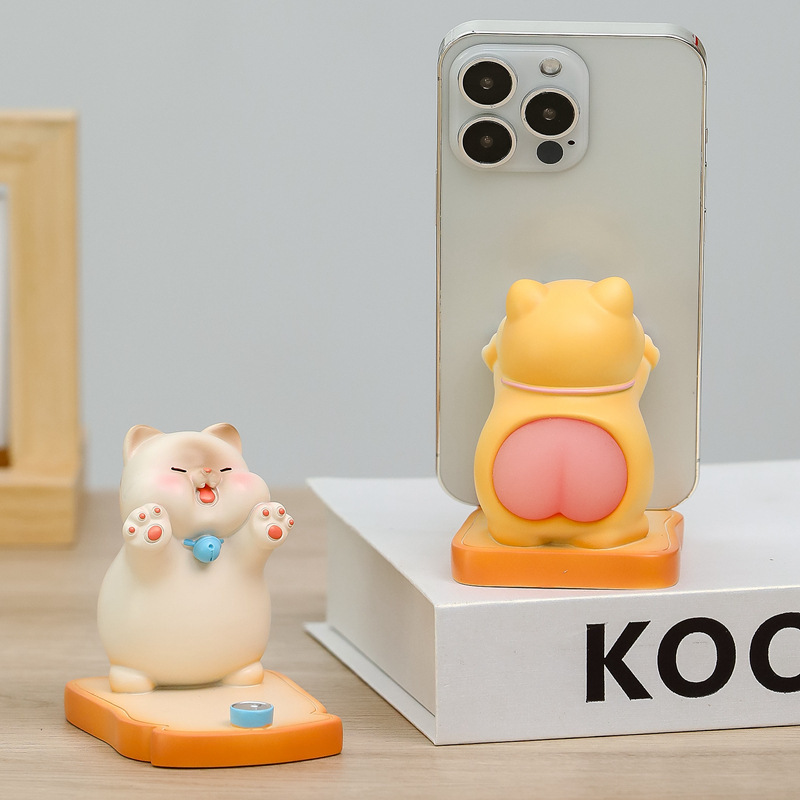 Mobile Phone Holder Ornaments Cartoon New Creative Cute Office Decoration Gift Tablet Holder Teacher's Day Gift