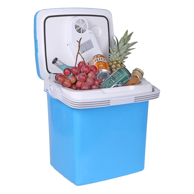 Nuevo 26L al aire libre portátil coche refrigerador portátil calefacción incubadora camping coche refrigerador refrigerado