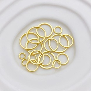 14K����ɫ�]��Ȧ�AȦ�|Ƭ�ֹ�diy����朶��h��Ȧ�Ʒ�������