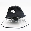 Summer hats Droplet quarantine Plastic face shield Go fishing Fisherman hat transparent protect face shield Hat