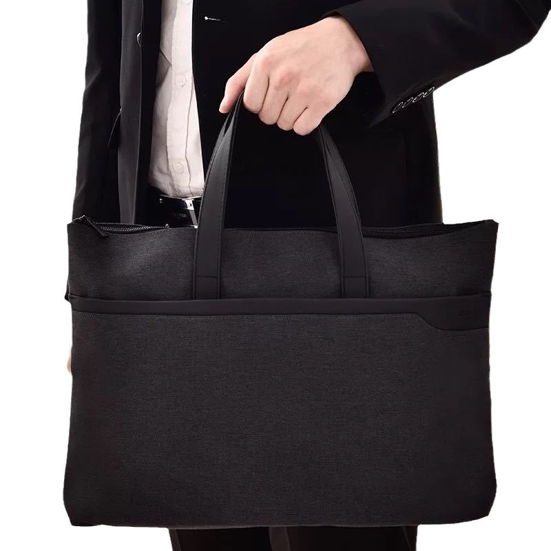 Deli 63750 bolsa de archivo Portátil Bolsa de cremallera para La Oficina del Censo bolsa de información de la Conferencia de doble capa impresa Logo