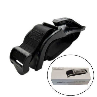 No Installation Required, Car seat belt - abs-maternity-safety-belt-black-plastic-adjustment-buckle-boxed
