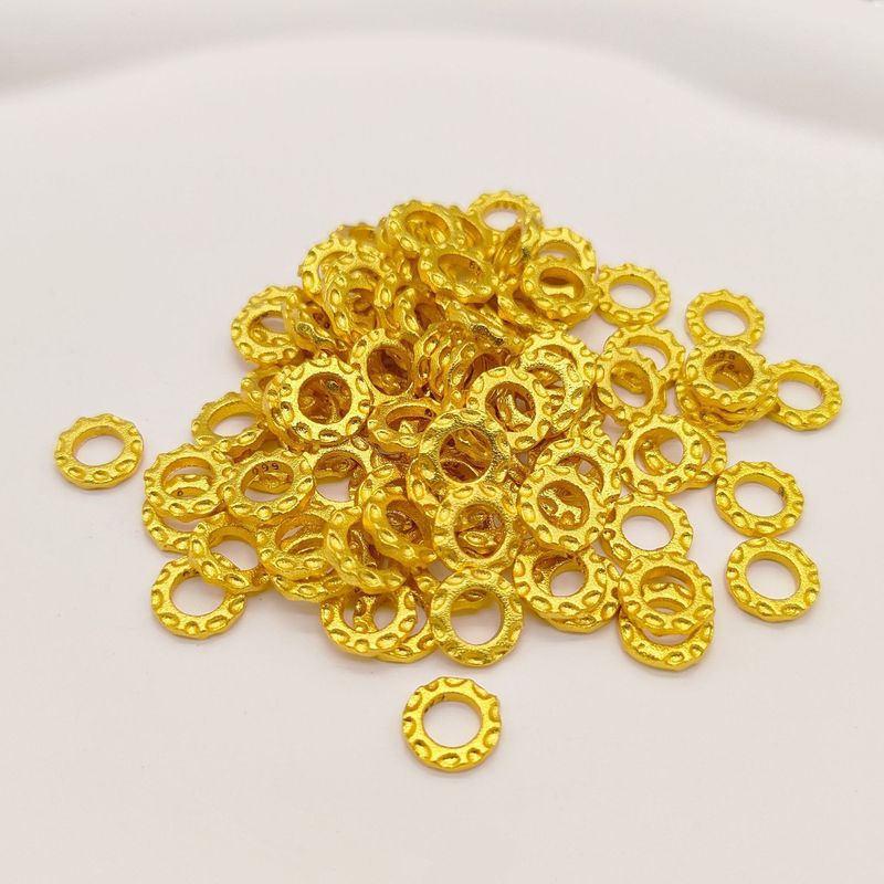 14k金色保色麻花輪隔珠ツイスト円ビーズパッドdiyブレスレットアクセサリー卸売り|undefined