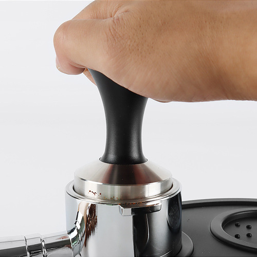 Coffee press 51/53/58mm powder hammer black handle 304 stainless steel bottom household coffee machine press