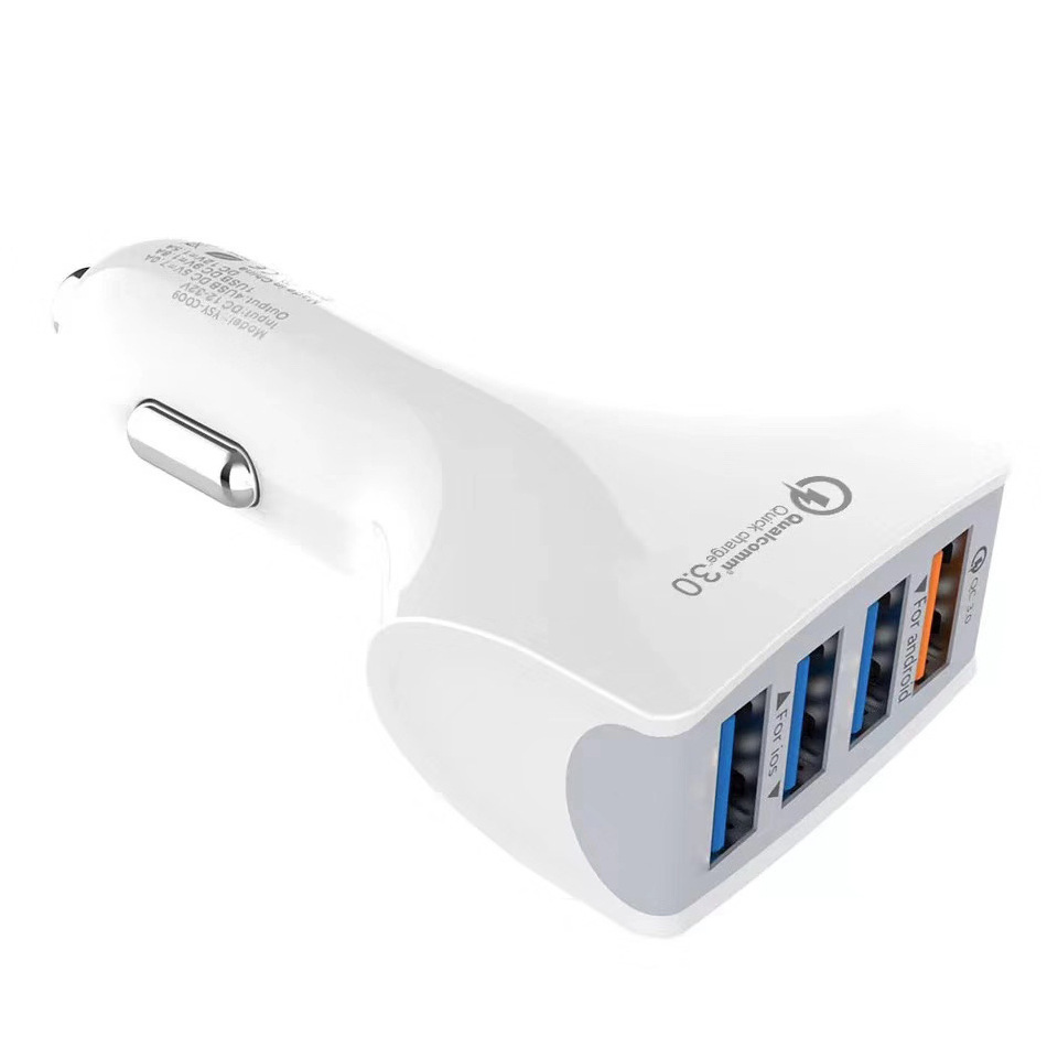 QC3.0 Veloce 4USB Adatto per Huawei Xiaomi Caricabatterie per auto mobile 3A_voghion.com