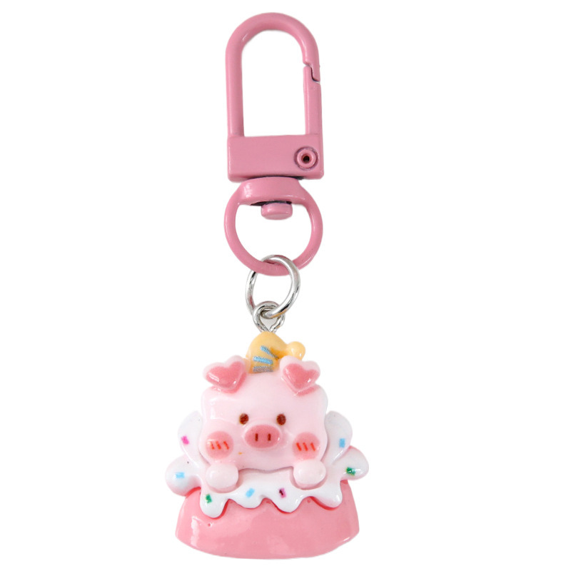 グルメのデザートの子豚のキーホルダーのアクセサリーが可愛いです。|undefined